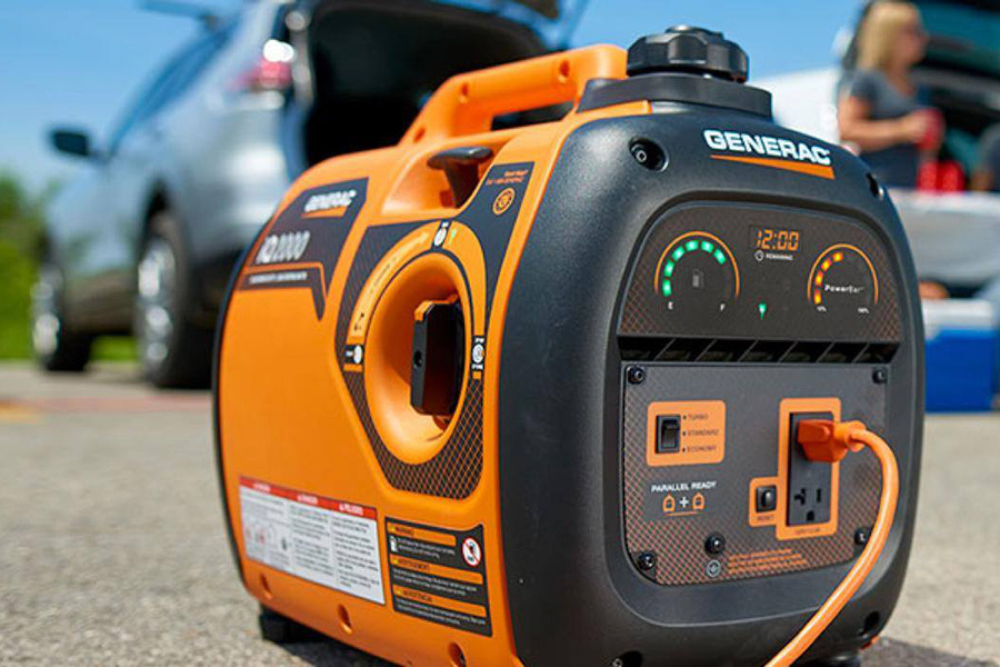 Generac portable generator - people tailgating in the background - Springfield, IL