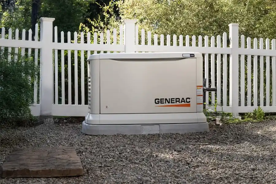 Ruby Electric, Inc. — A Generac® generator outside a home in Springfield, IL, to be used as a source of backup power during outages.
